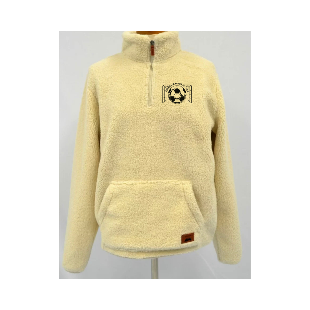 MMS Embroidery Chest 1/4 Zip Sherpa sweatshirt