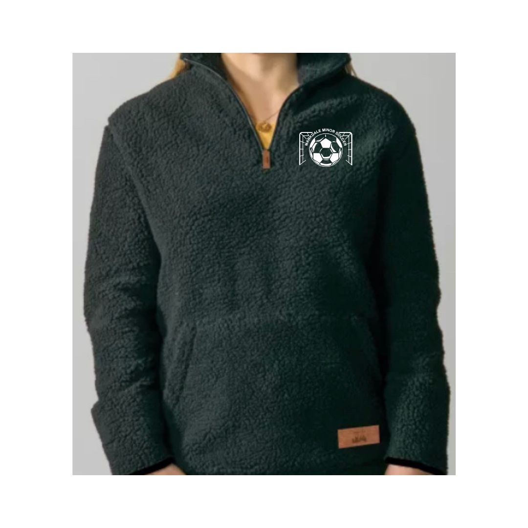 MMS Embroidery Chest 1/4 Zip Sherpa sweatshirt