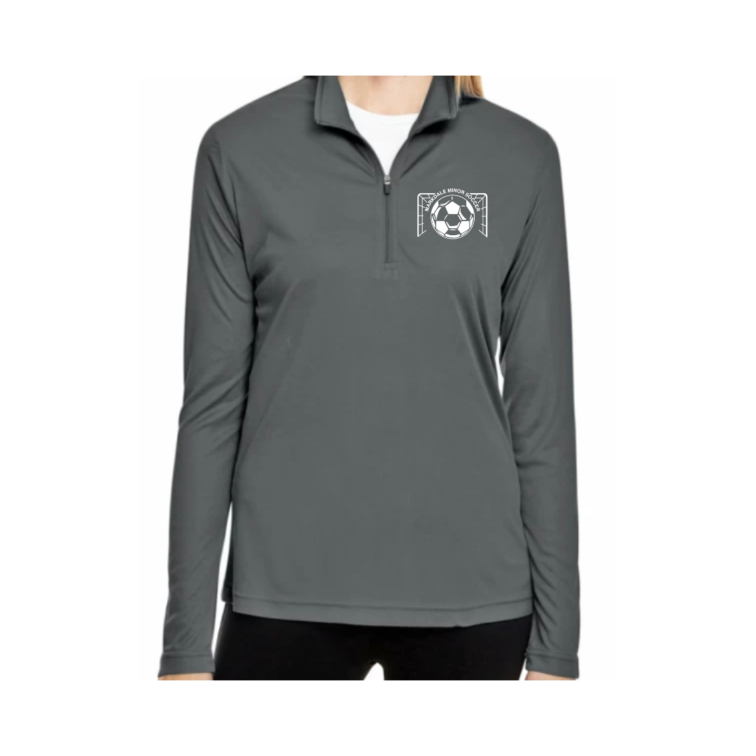 MMS Vinyl Chest 1/4 Zip Athletic Long Sleeve