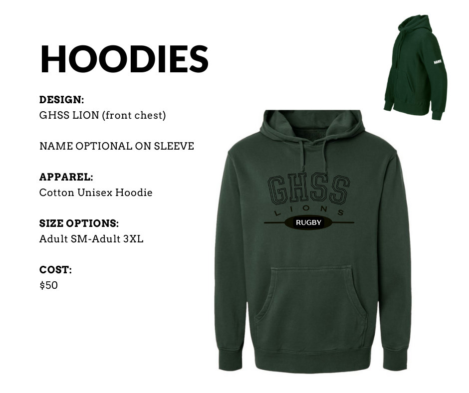 GHSS Girls Rugby Hoodie