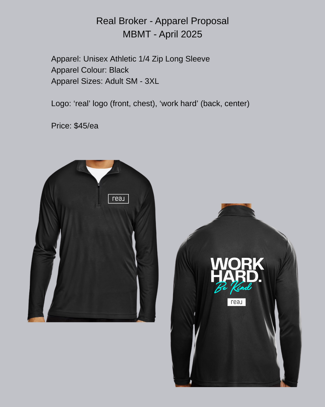 Real Broker 1/4 Zip