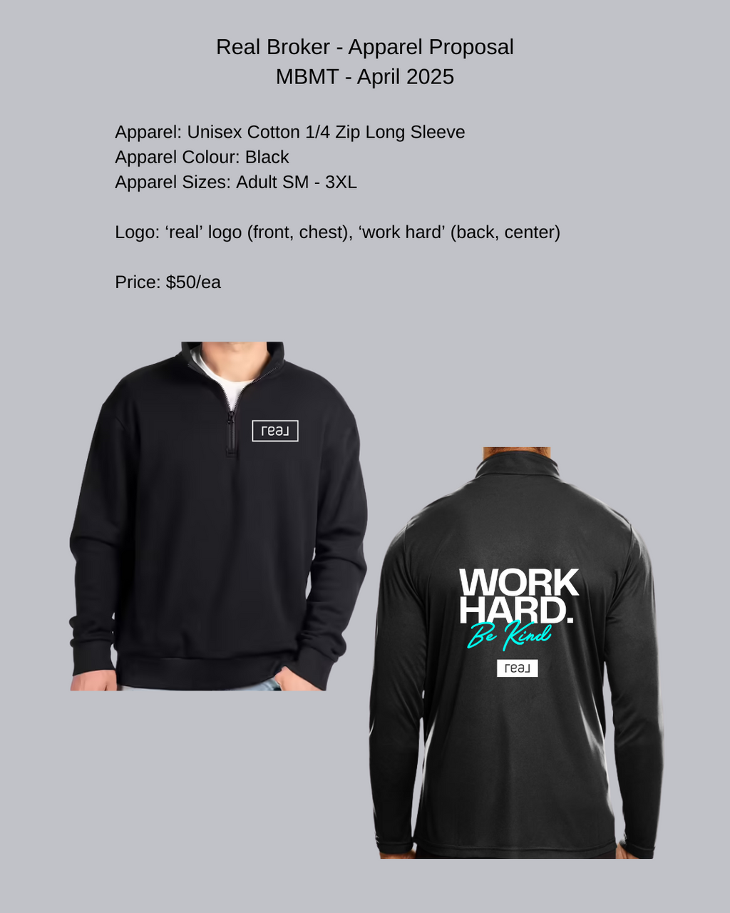 Real Broker 1/4 Zip
