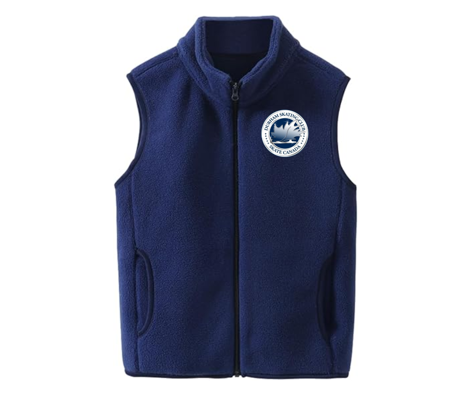 Durham Skating Club Fleece Zip Up Vest