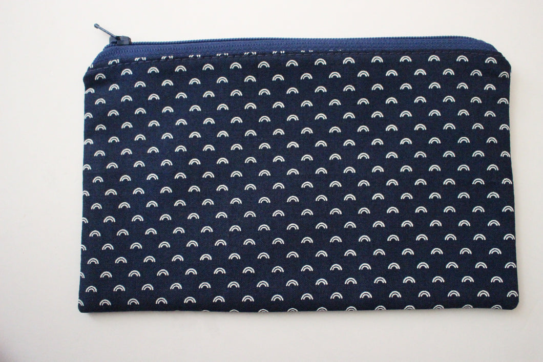 Navy Rainbow Pouch