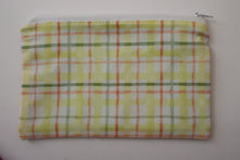 Load image into Gallery viewer, Yellow Plaid/Pink Dots Pouch
