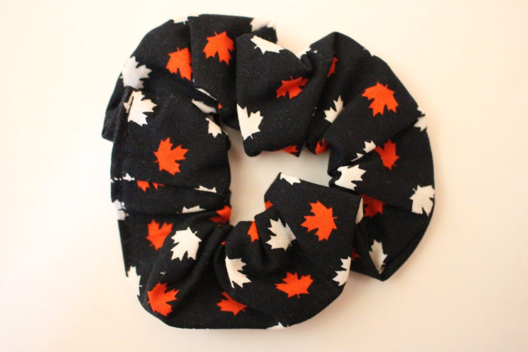 Canada Leaves Scrunchie