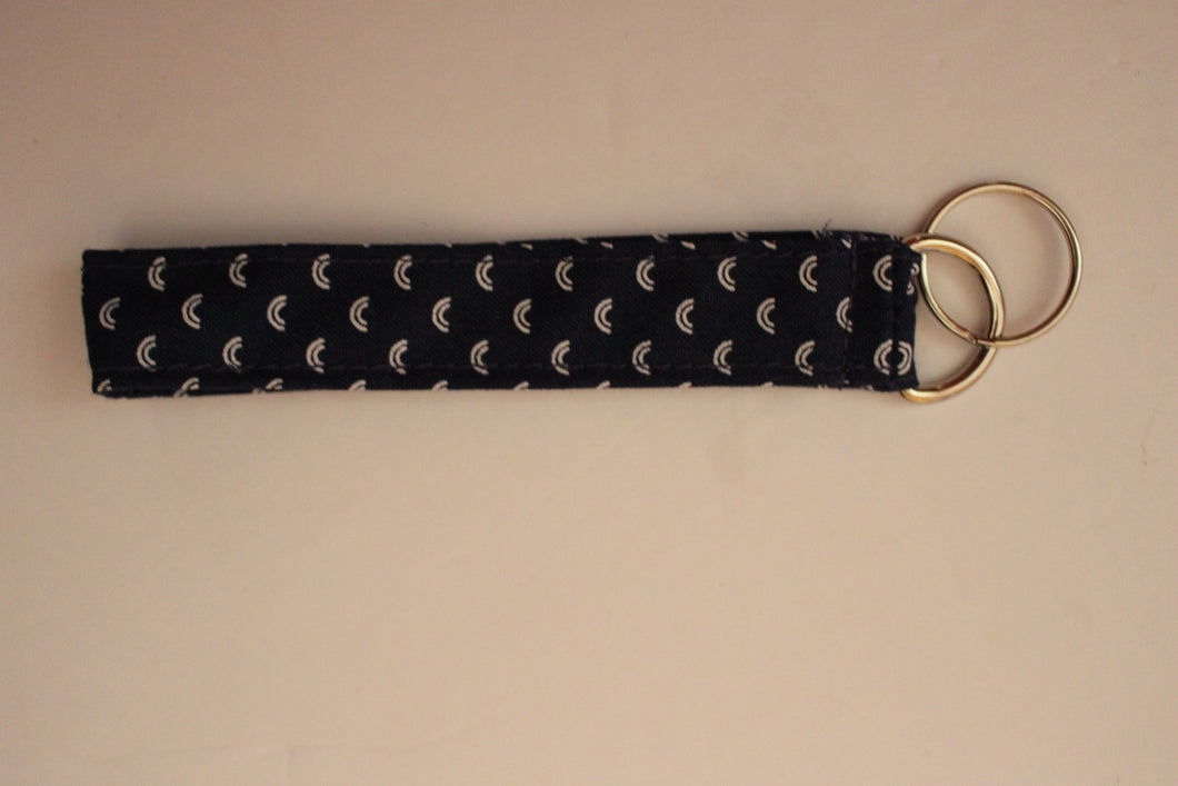 Navy Rainbow Wristlet