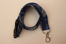 Load image into Gallery viewer, Blue Hockey Lanyard
