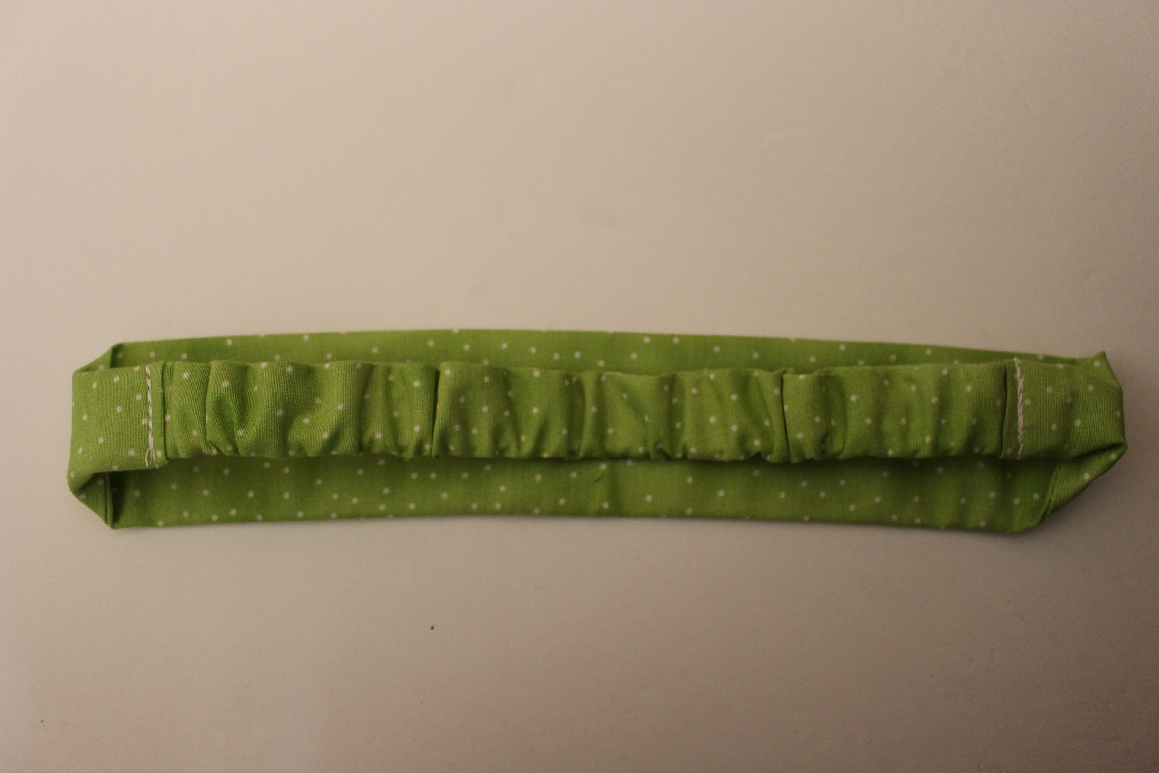 Light Green dots Headband