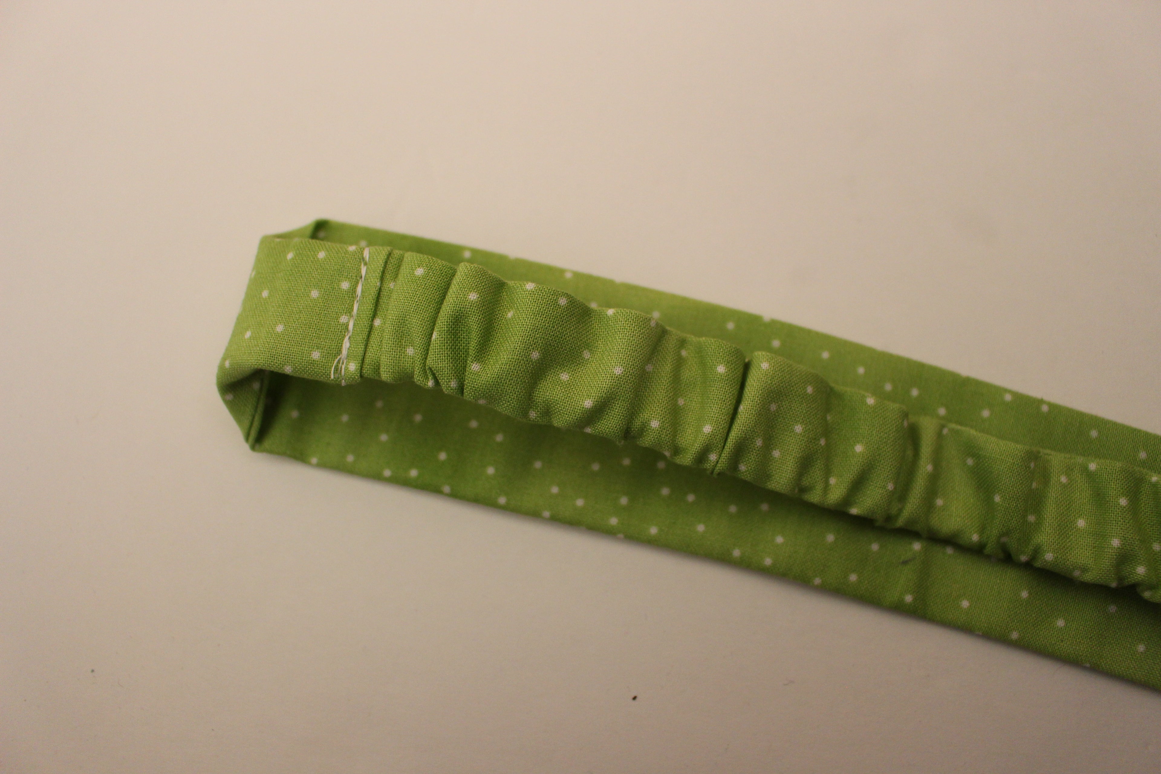 Light Green dots Headband