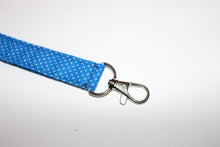 Load image into Gallery viewer, Dark Blue dots Wristlet
