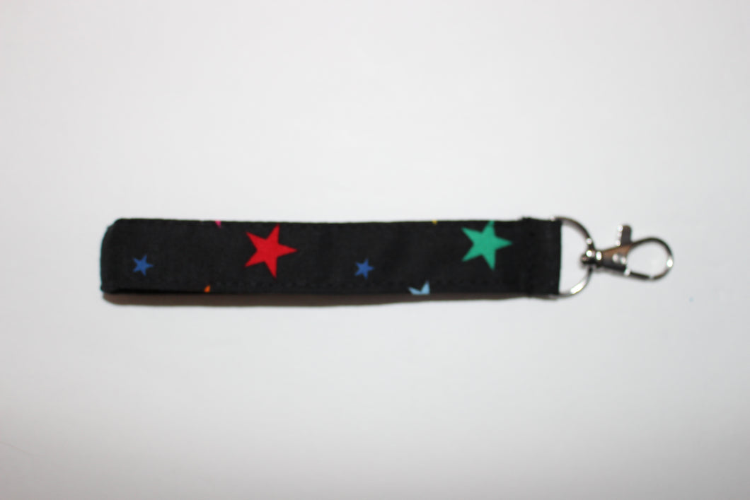 Black Multi Stars Wristlet