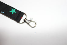 Load image into Gallery viewer, Black Multi Stars Wristlet
