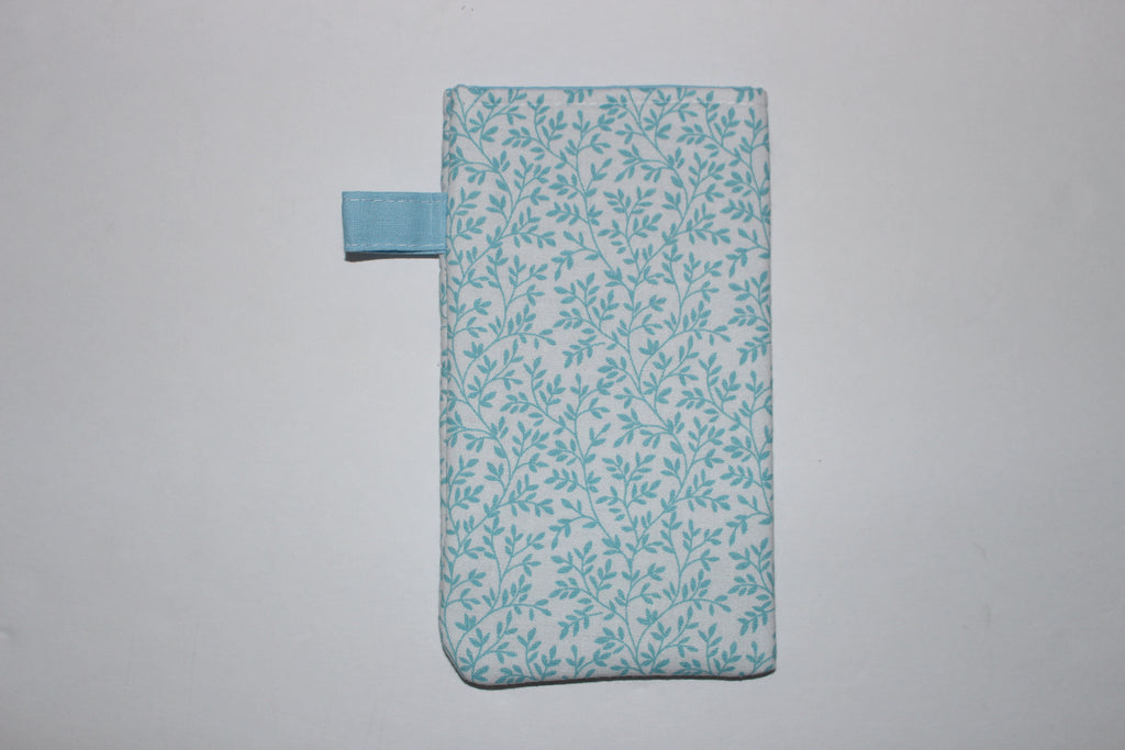Blue Vines Sunglass Case