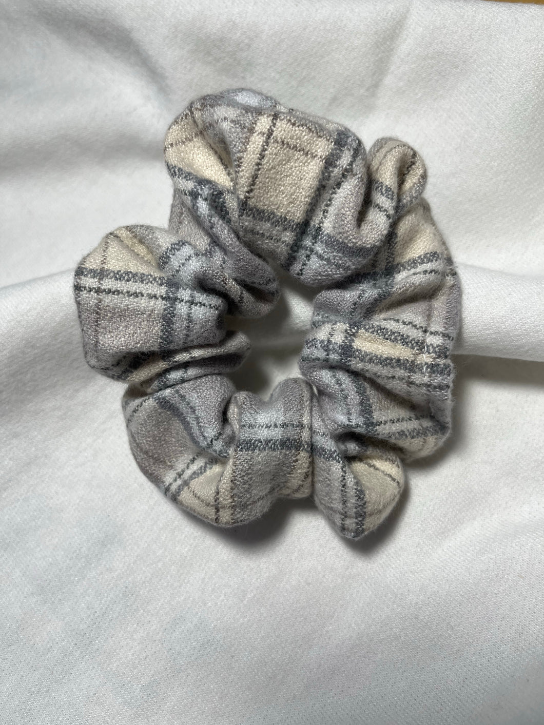 Heather Flannel Scrunchie