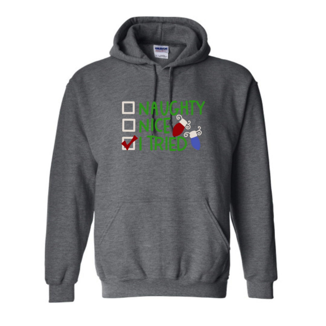 Naughty, nice, I tried Sweater