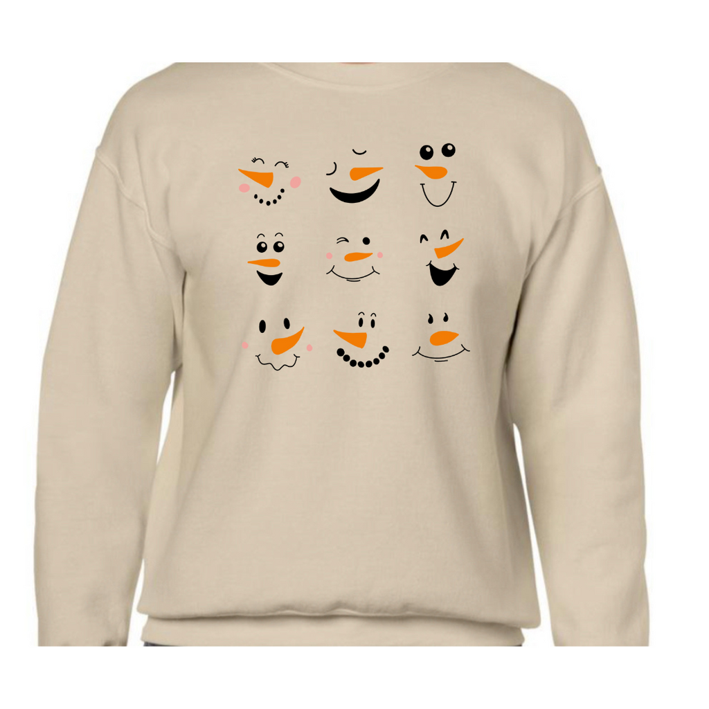 Snowmen Faces Sweater