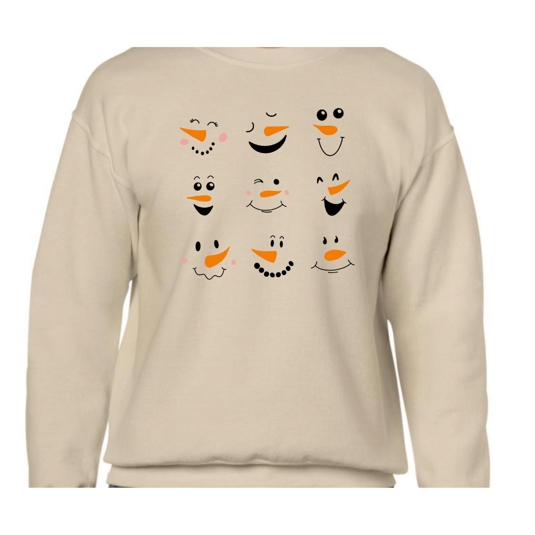 Snowmen Faces Sweater
