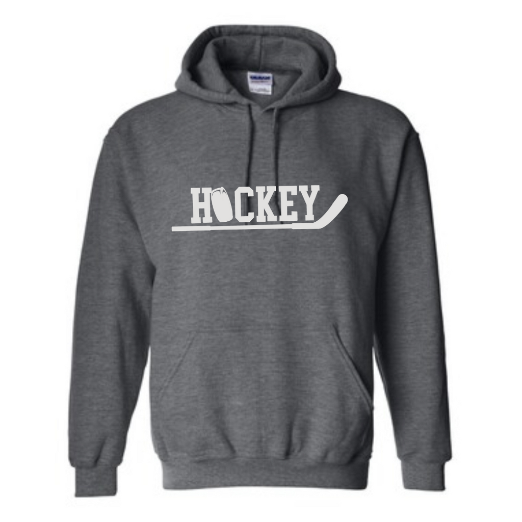 Hockey Stick and Puck Hoodie