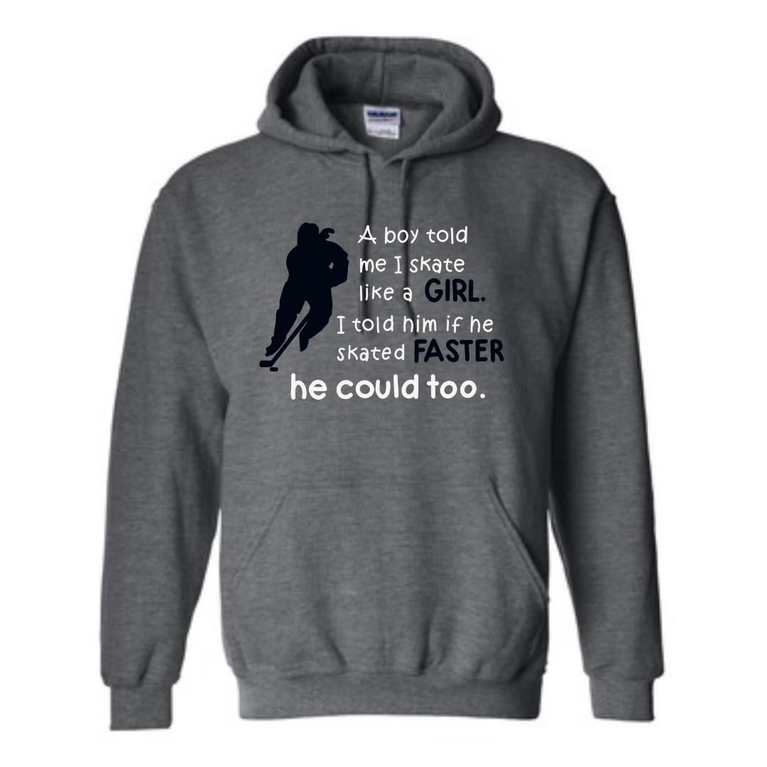 Skate like a girl Hoodie