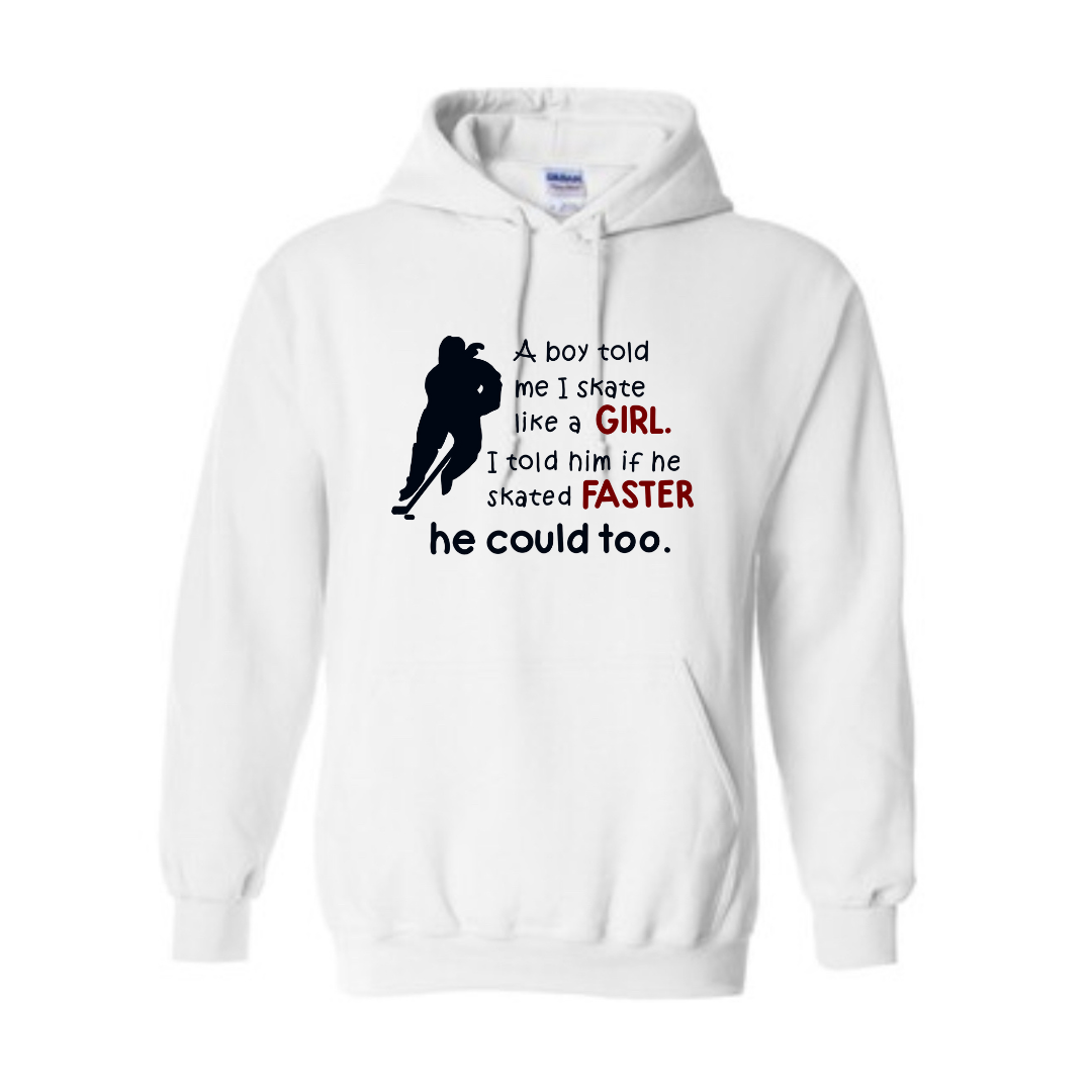 Skate like a girl Hoodie
