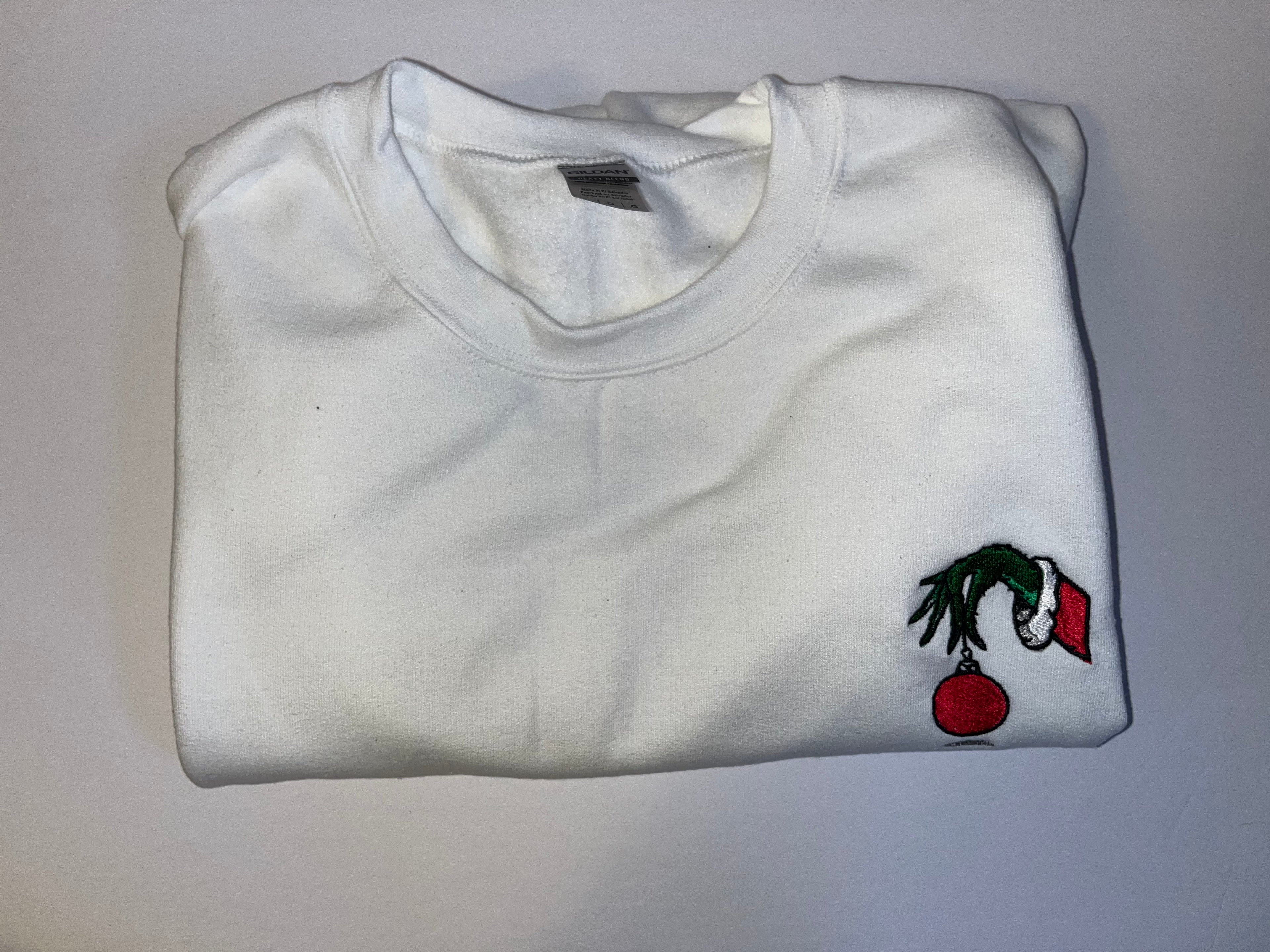 Grinch Hand Sweatshirt
