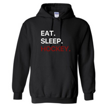 Load image into Gallery viewer, Eat Sleep Hockey Hoodie
