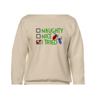Naughty, nice, I tried Sweater