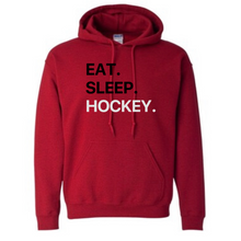 Load image into Gallery viewer, Eat Sleep Hockey Hoodie
