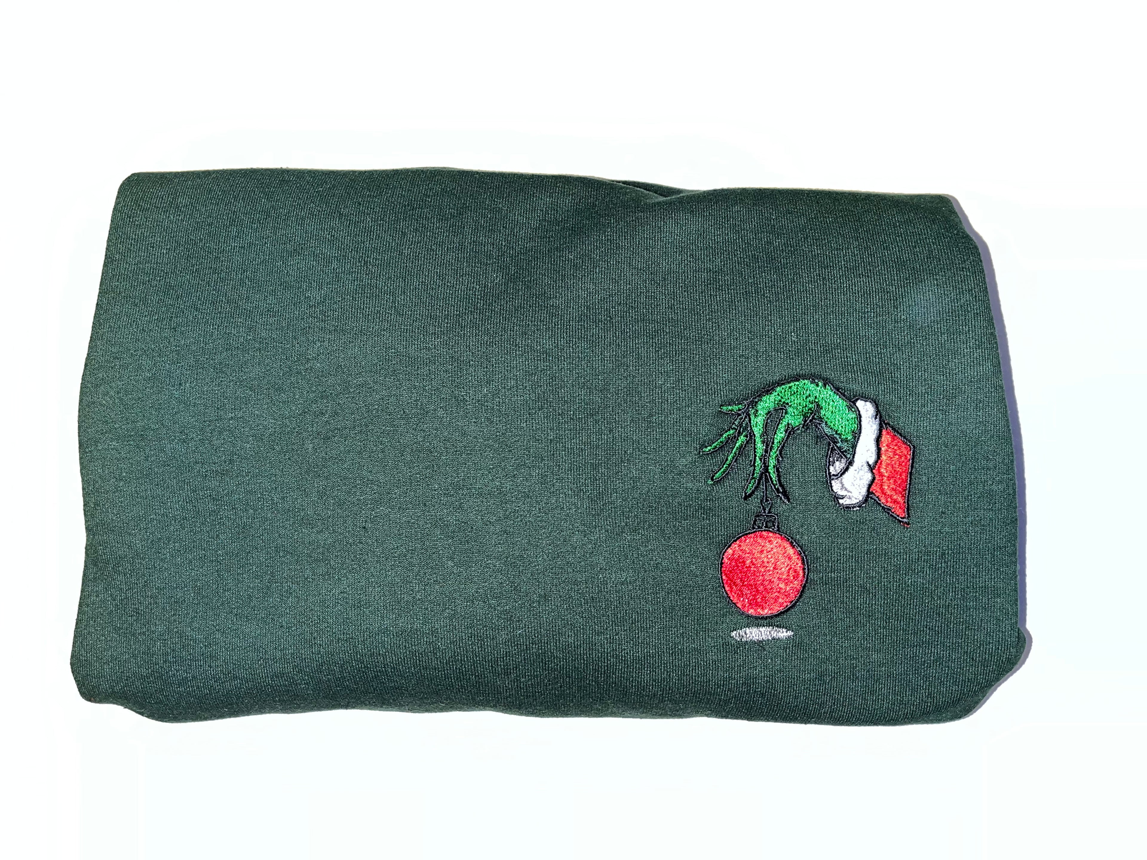 Grinch Hand Sweatshirt