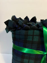 Load image into Gallery viewer, Green/Blue/Black Plaid Blanket
