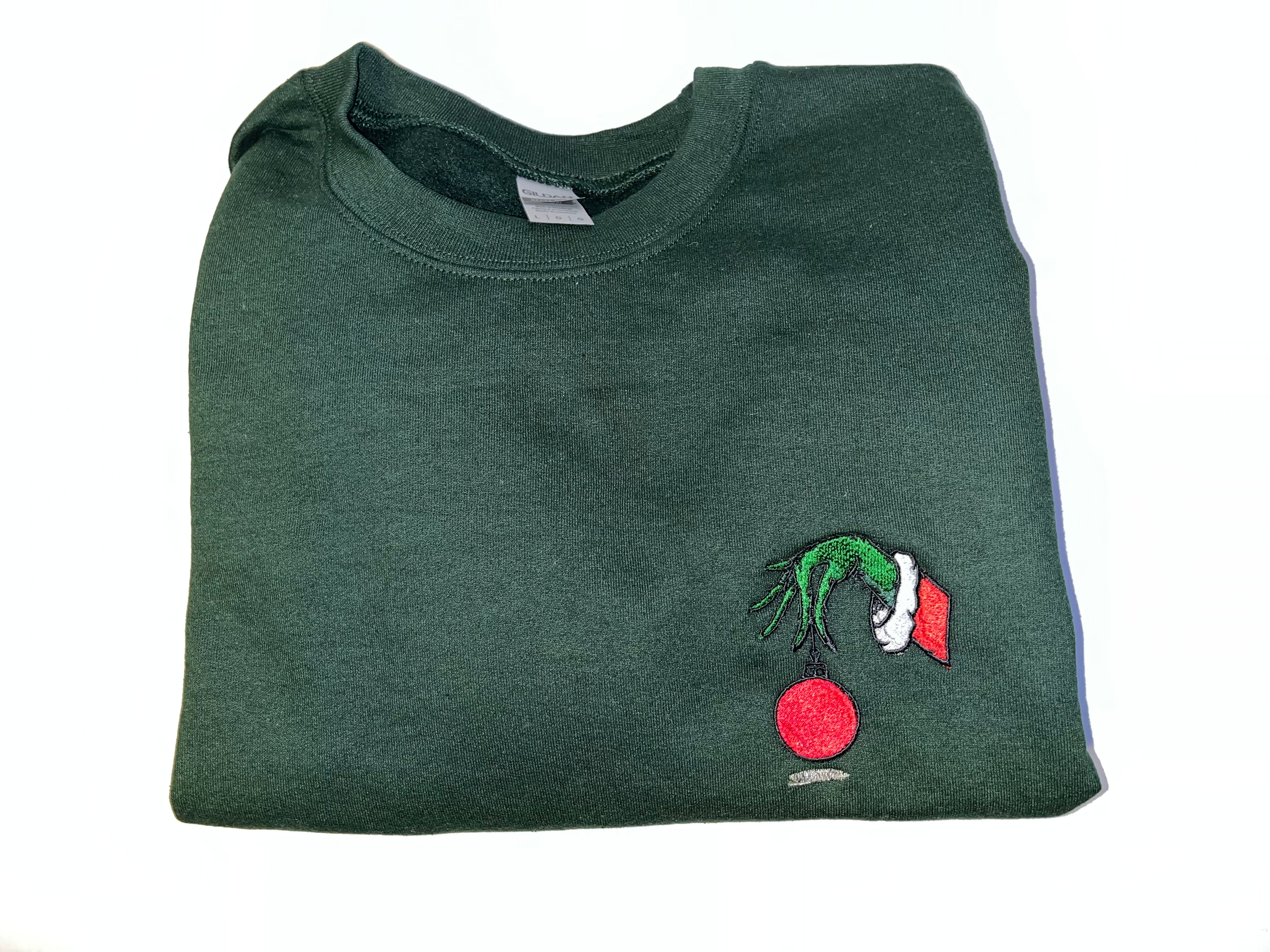 Grinch Hand Sweatshirt